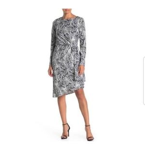 NWT Assymetrical snakeskin dress